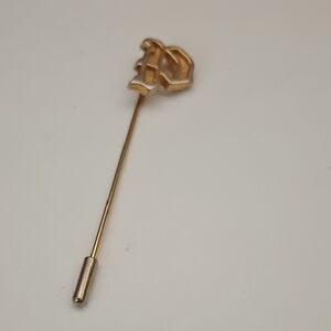 Gold Tone Initial "P" Stick Pin